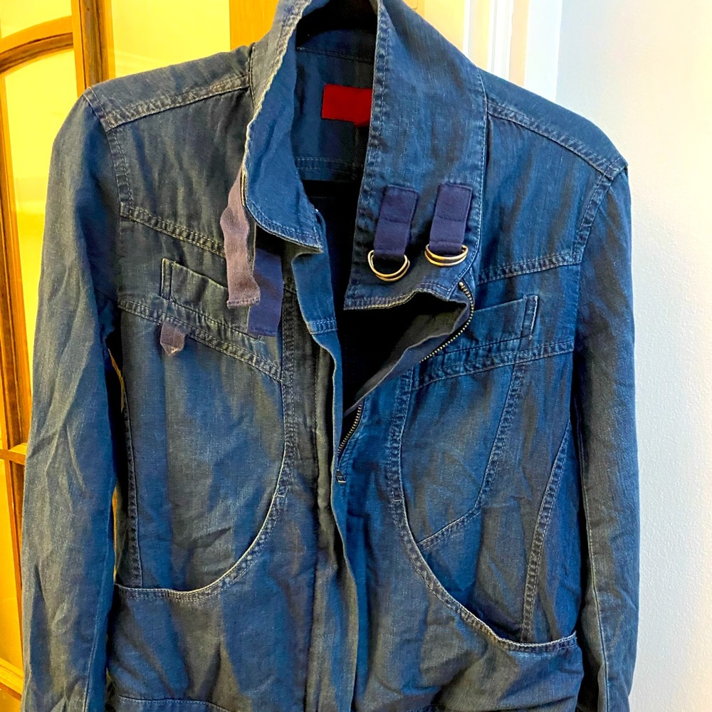 French Connection Stylish Denim Jacket, Size 12, Lightly Worn